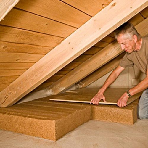 Pannelli isolanti in fibra di legno FiberTherm Roof dry per estradosso di solai